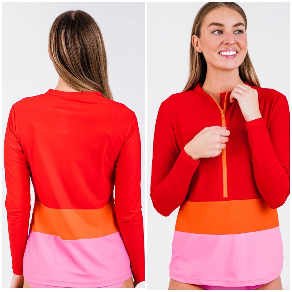 Half-Zip Wahoo Rash Guard